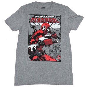 Marvel Deadpool Merc with a Mouth Sure Yeah Whatever T-Shirt Size Large